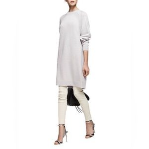 Reiss Light Gray Long Sleeve Dress